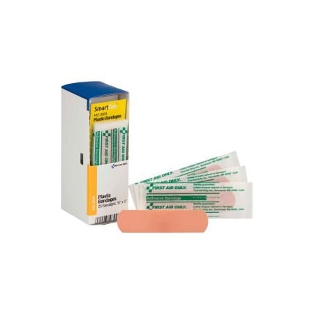 Acme United First Aid Only FAE-3004 SmartCompliance Refill 3/4"X 3" Adhesive Bandages, Plastic, 25/Box FAE-3004